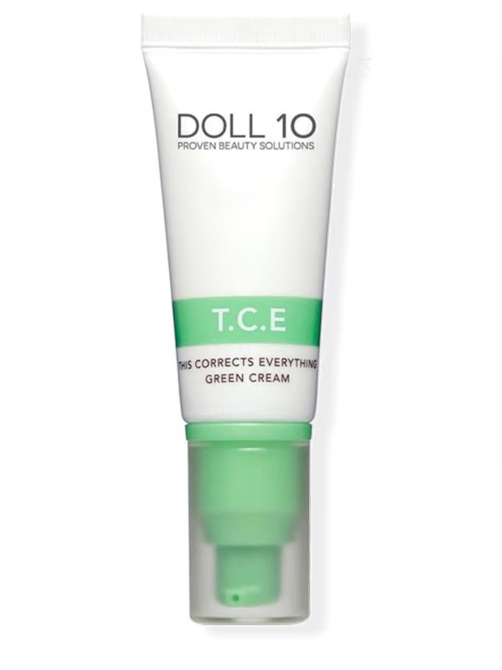 Doll 10 T.C.E Green Corrective Face Cream - Green 30ml 1 oz NEW